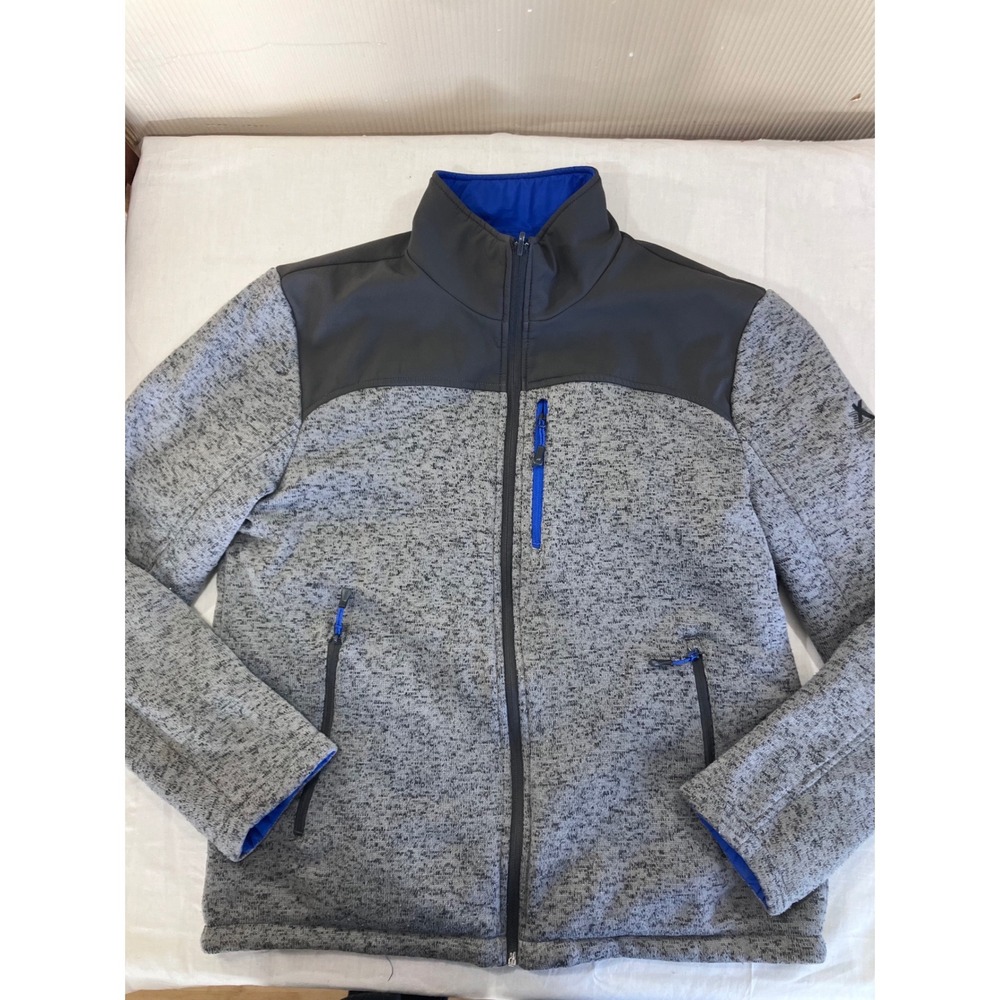 ZeroXposur Men's Fleece Lined‎ Jacket Gray Blue Full Zip Size L